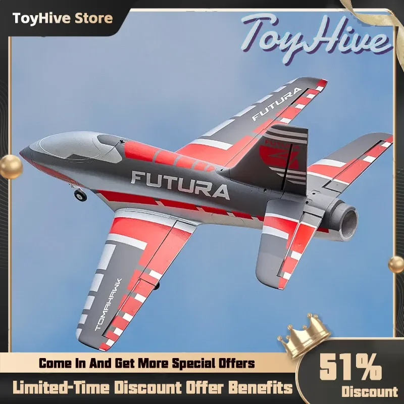 طائرة Fms Rc 64 مللي متر فوتورا توماهوك مع اللوحات مدرب رياضي مروحة أنبوبية Edf Jet 3 ألوان نموذج طائرة هواية طائرة Avion Pnp