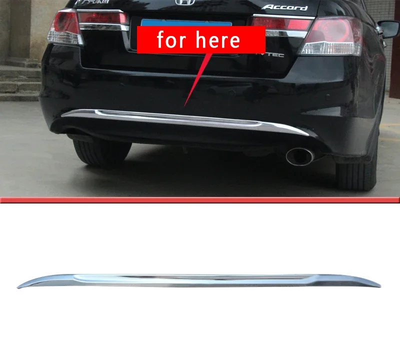 1pc For Honda Accord 2008-2012 REAR BUMPER TRIM / Under Tail Box Decorate Trim