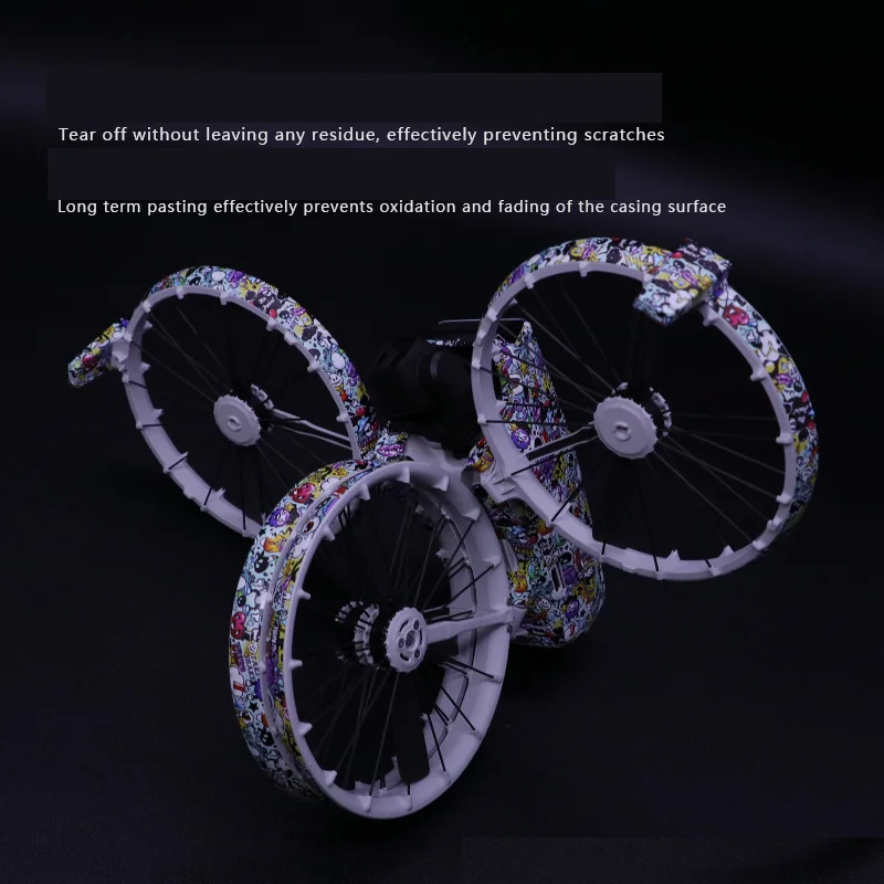 Per DJI FLIP Drone RC2 Adesivo per telecomando Pellicola protettiva in PVC Decalcomanie antigraffio Pelli Refit personalizzato Flip Accessorio