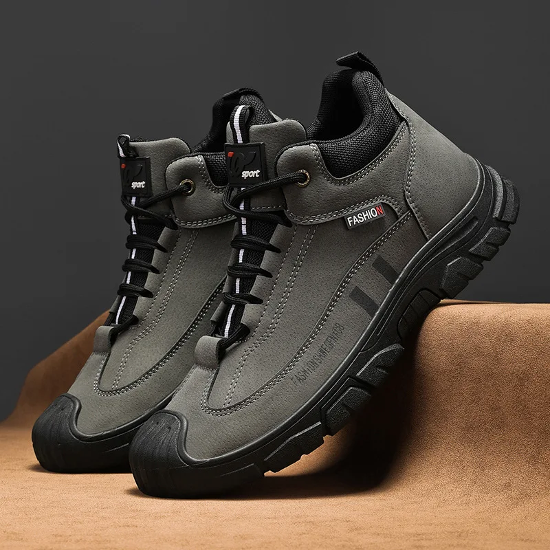 New Men's Chunky Sole Sneakers Low Top Breathable Lace Up Casual Shoes Comfortable Non-Slip Dad Shoes Fashion Athletic Footwear