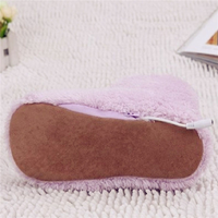 ABVJ-4X USB Charging Warmer Foot Shoe Plush Warm Electric Slipper Feet Heated Washable Hearting Shoes Fits Sizes 35-39
