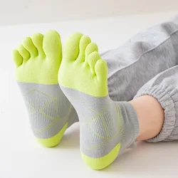 Grandes chaussettes en coton à cinq doigts pour femmes et filles, absorbant la transpiration, protection, rinçage, sport, décontracté, cadeau féminin, 5 paires, nouveau, EU40, 41, 42