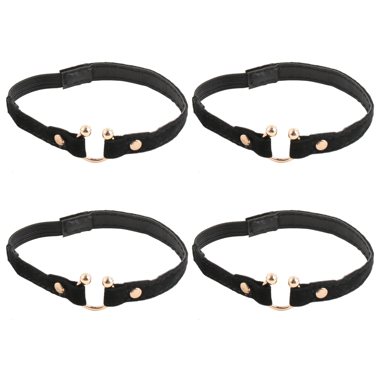 

4pcs Anti-Slip Heel Straps Elastic Adjustable Shoe Bindings For High Heels Women'S Anti- Stretchy