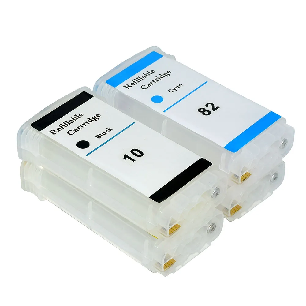 Empty Refill For Hp82 hp10 82XL 10XL 10 82 Refillable ink Cartridge For HP Designjet 500 500ps 800 800ps 820mfp 815mfp printer