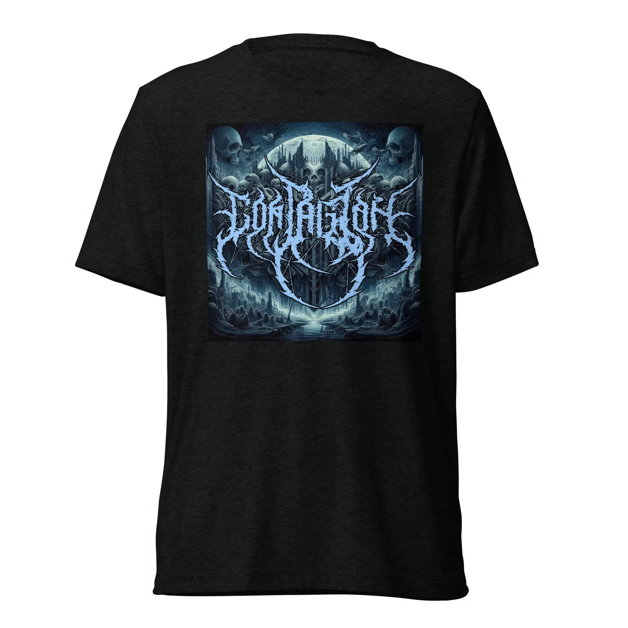 Camiseta de colores Triblend Contagion Deathcore Slam Logo azul ropa de calle Death Metal Band