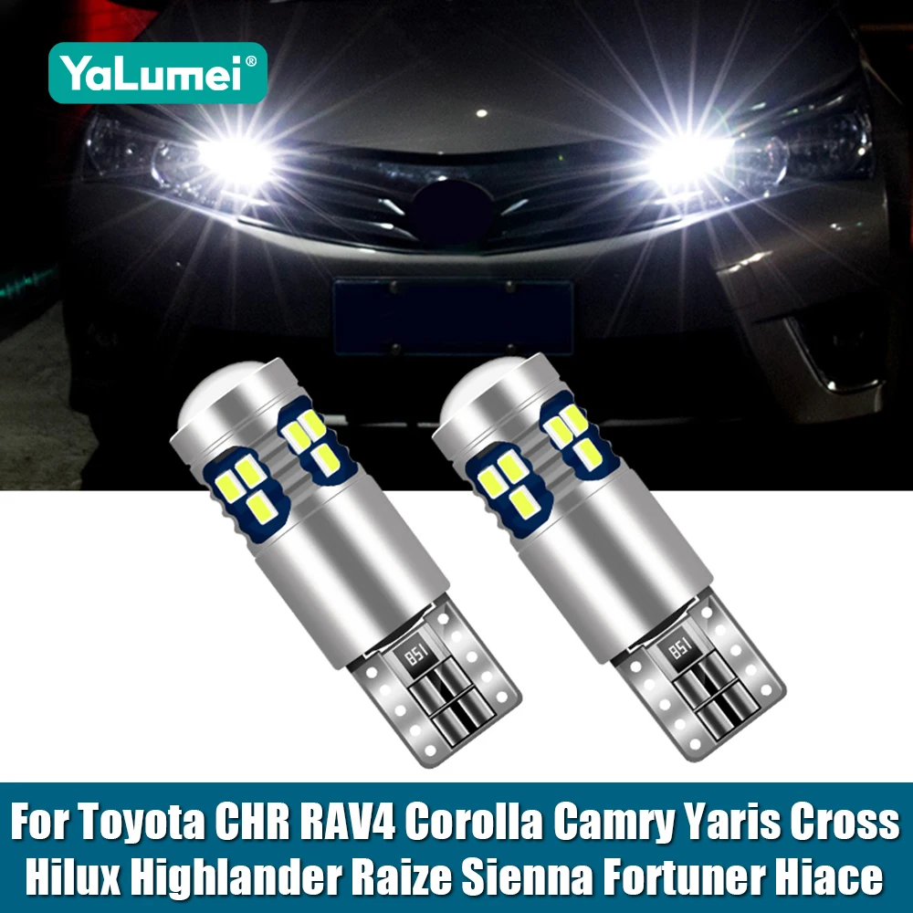 For Toyota CHR RAV4 Corolla Camry Yaris Cross Hilux Highlander Raize Sienna Fortuner Hiace Car Width Parking Light Accessories