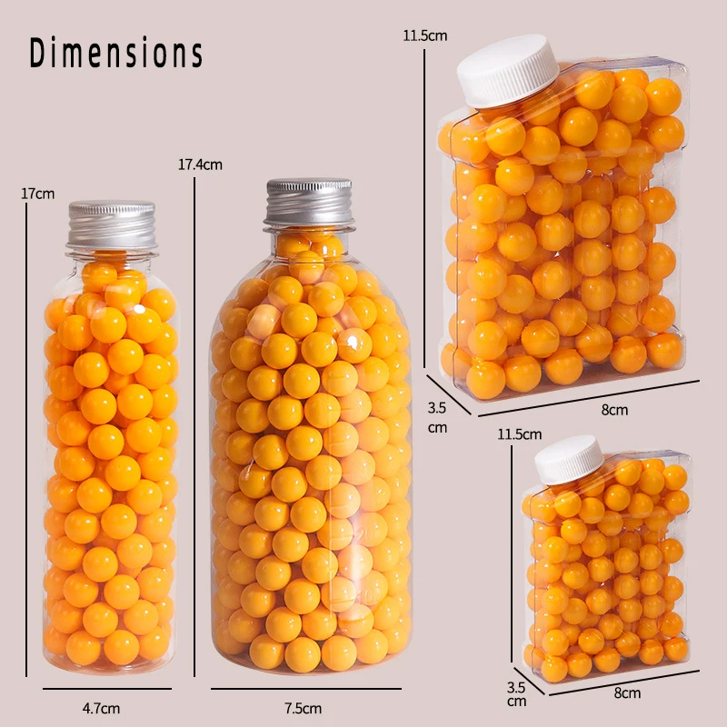 2V 13mm Premium Hard Plastic Solid Balls Round Pellets for Toy Gun Outdoor Shooting Game Accessories