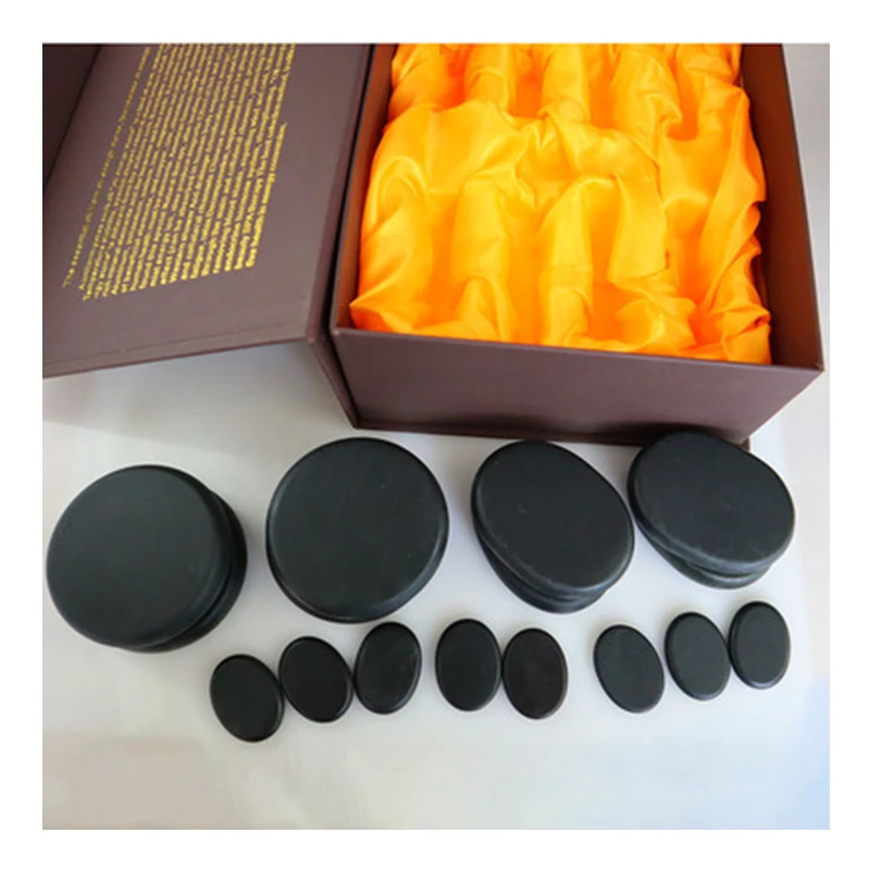 16 piece in energy stone volcanic thermal SPA   volcano Beauty invigorate the massage stone