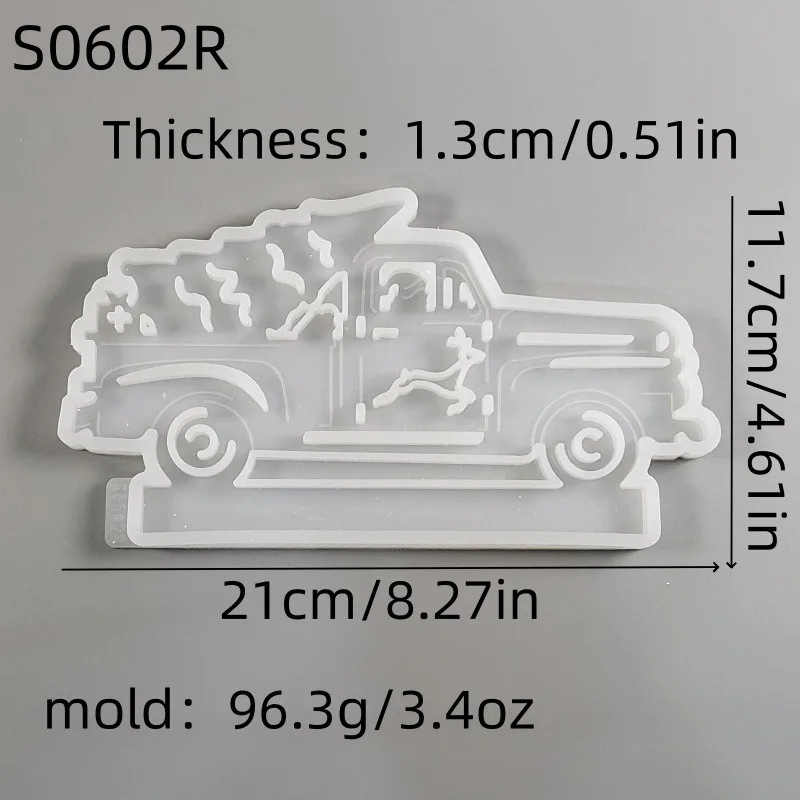 سانتا كلوز سحب الشموع شجرة ، قالب سيليكون ، زخرفة الجبس الاسمنت ، راتنجات الايبوكسي ، DIY تزيين المنزل ، التخزين