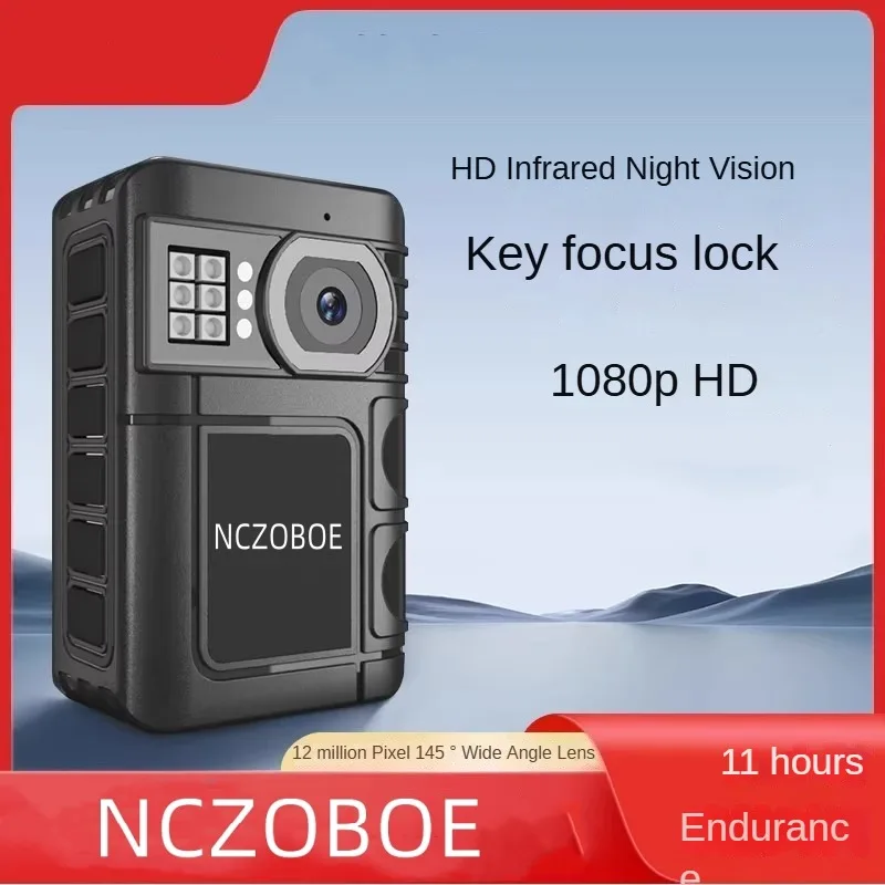 

NCZOBOE Body Mounted Camera 1296P Video Recorder with Car Suction Mini Camera 1400mAh 10 Hours Night Vision Bodycam