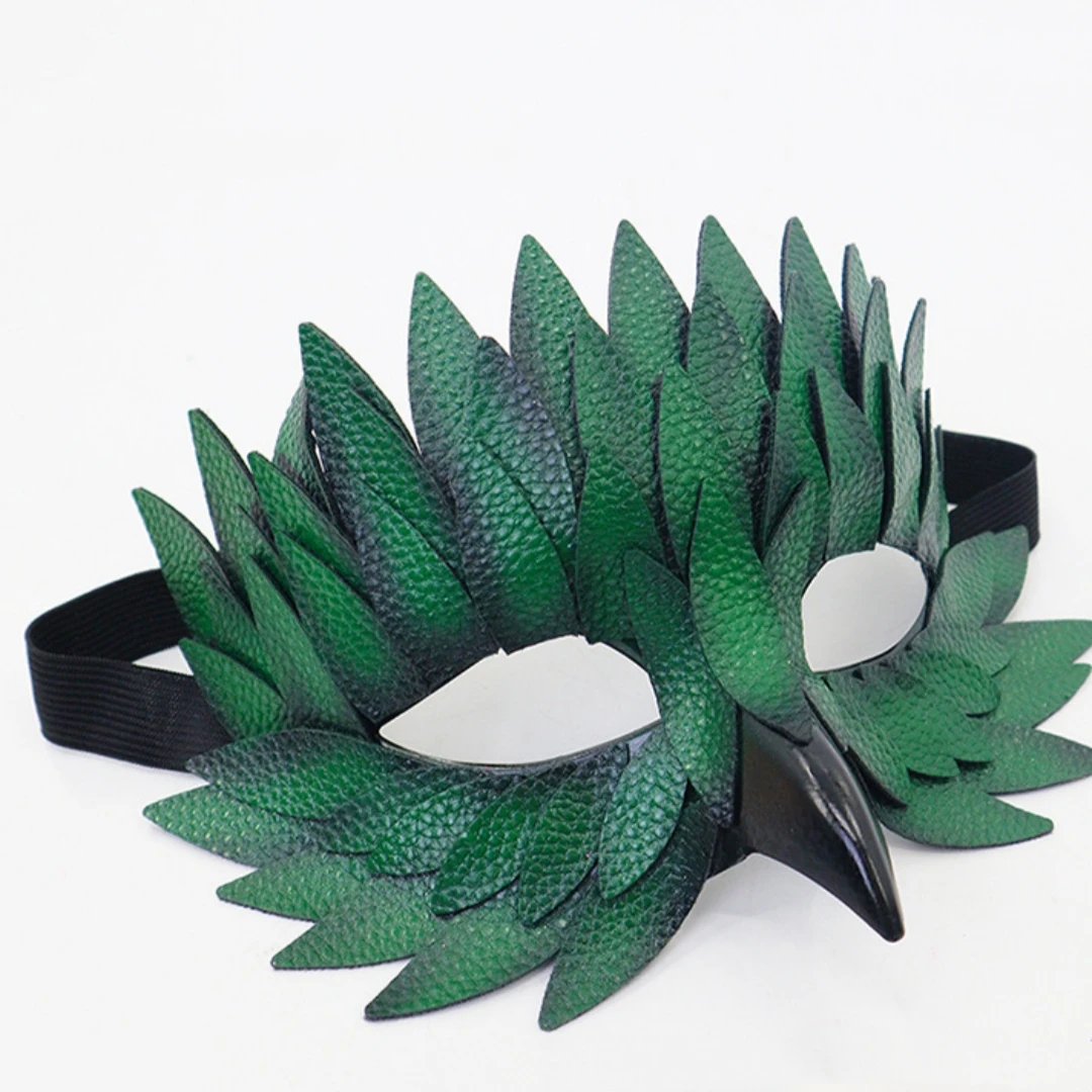Feestmasker Kleurrijk kostuumfeestmasker Halloween-veermasker Elegant voor kostuumfeestfotografie Portretprestaties