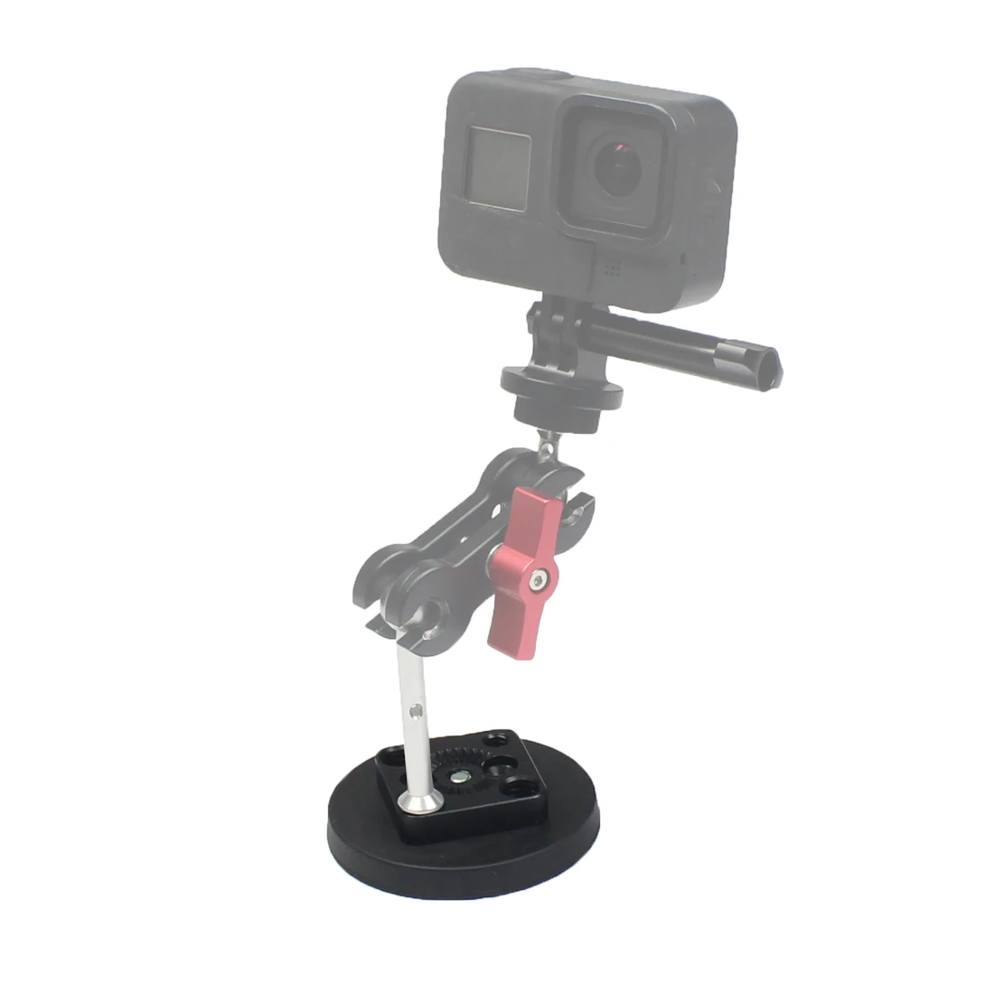 Magnetischer Magnet Auto-Saugnapf-Basis, Durchmesser 66 mm/43 mm, 1/4 Zoll Stativ-Adapter, Kugelkopf für GoPro-Kamera, Osmo Pocket Gimbal, Mobiltelefon – Detail 34