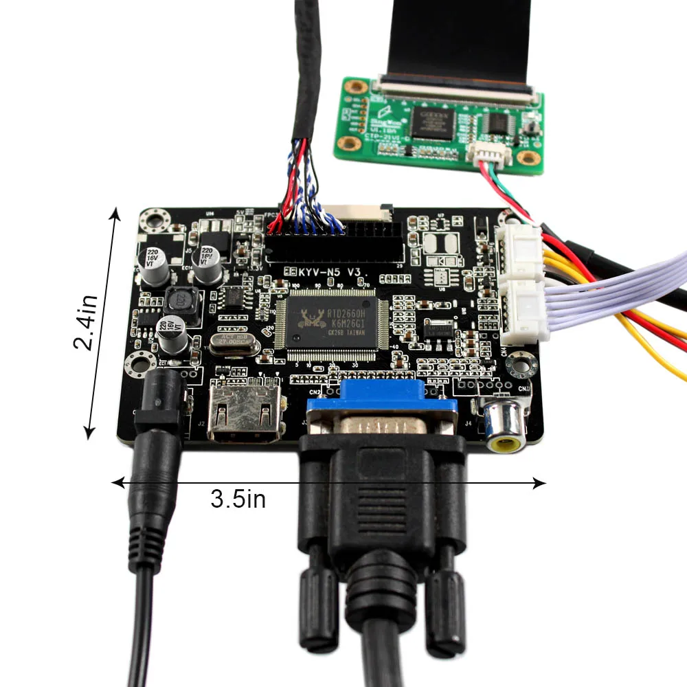 VSDISPLAY 10.4 inch 1024x768 IPS TFT-LCD Display 10.4" Capacitive Touch panel screen with HD-MI VGA AV LCD Controller Board