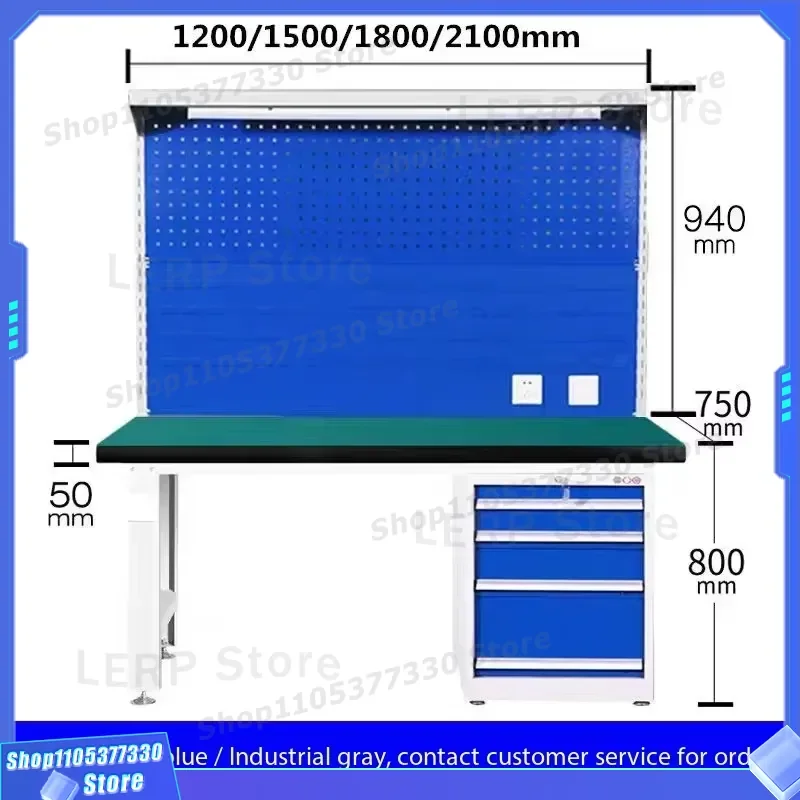 Heavy Duty Aluminum Frame Electric Anti Static Workbench Mobile Laboratory Maintenance Table With Vice For School Hospital