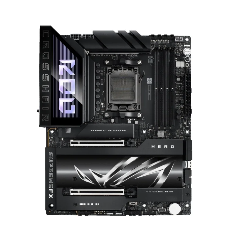 ROG Motherboard ROG CROSSHAIR X870E HERO 192GB DDR5 PCI-E5.0 AMD X870E ATX Socket AM5 for AMD Ryzen 9000 & 8000 & 7000 Series