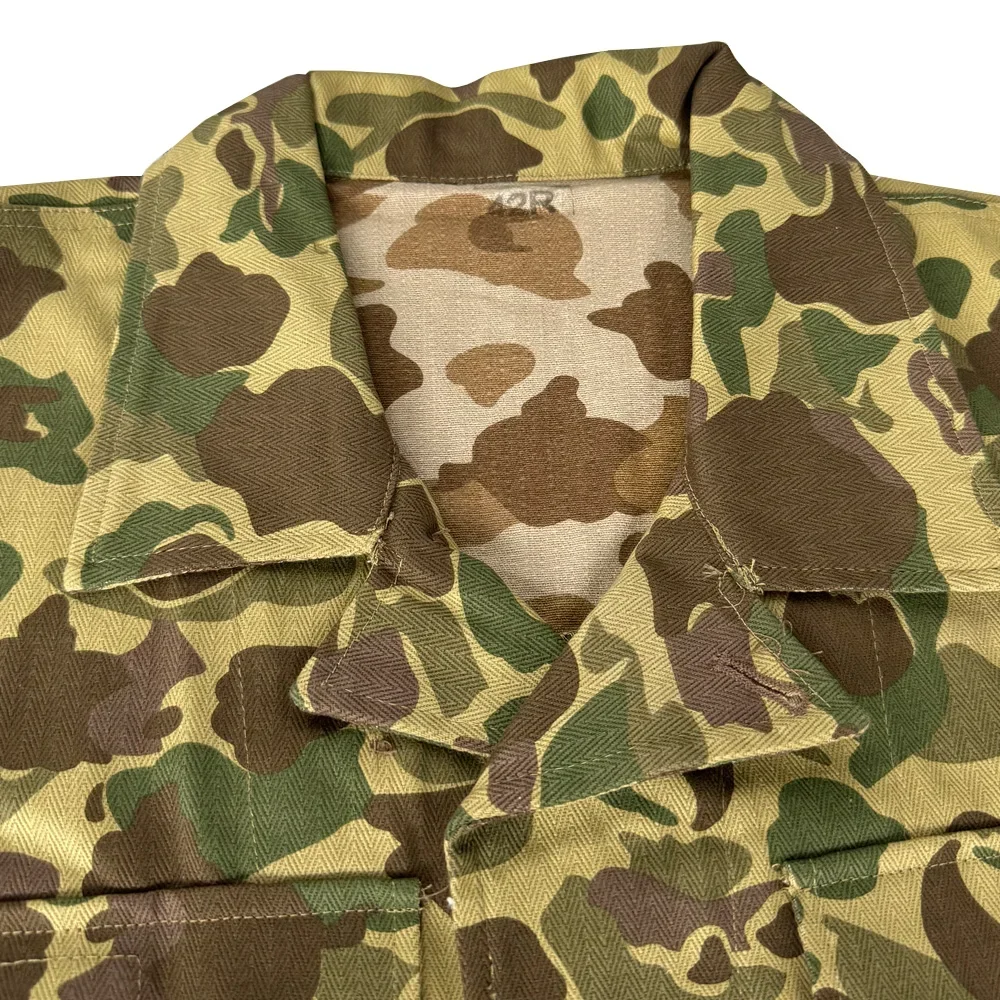 WW2 US Camo Jacket Double Face Camo Coat American Soldier HBT Vintage WWII Uniform WWII WW2 Soldier Training Jacket