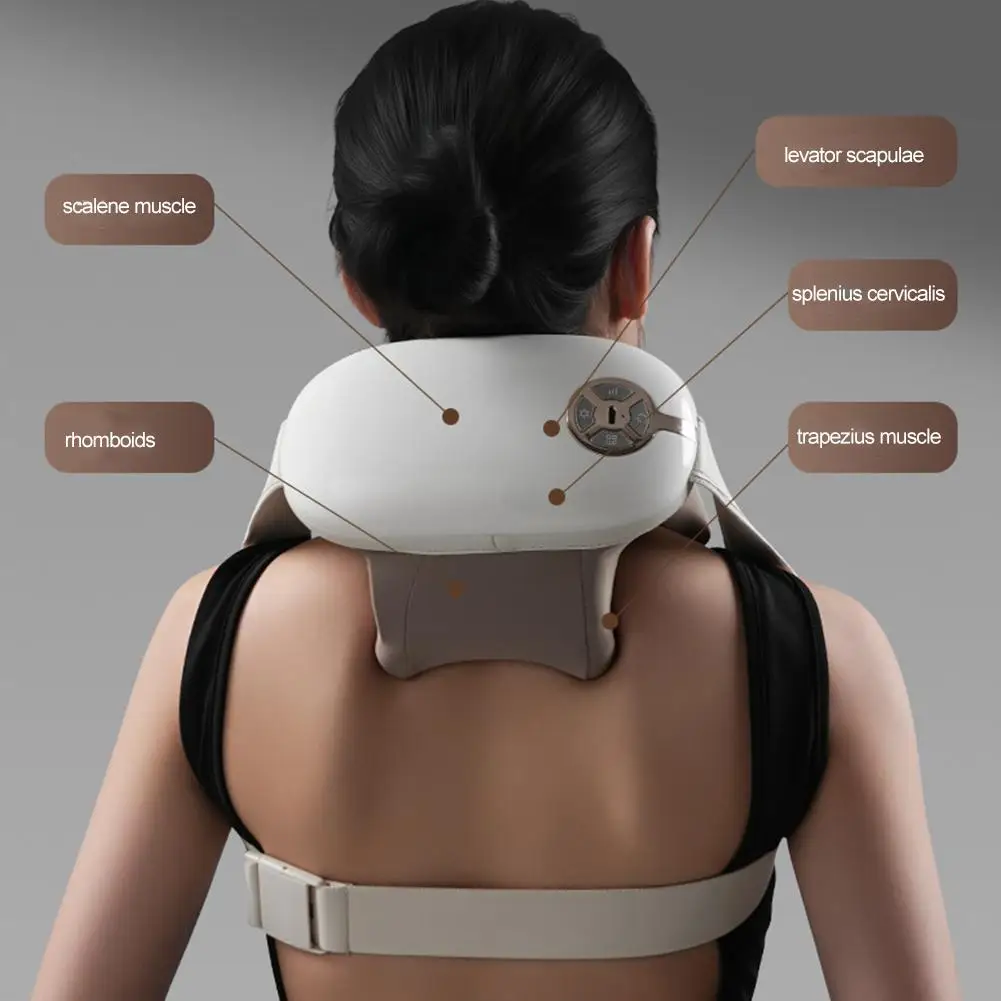 

Neck And Shoulder Body Relaxation Massager Wireless And Neck Masajeador Massage Kneading Back Cervical Trapezius Shoulder S O7S9