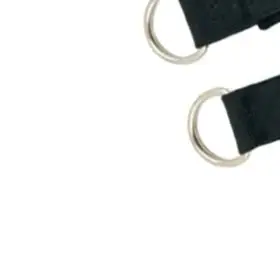 Y Style Foot Loop Pilates Strap Pair Cotton Padded Ankle Straps Metal Ring For Leg Work Stretching Exercise Yoga Accessories