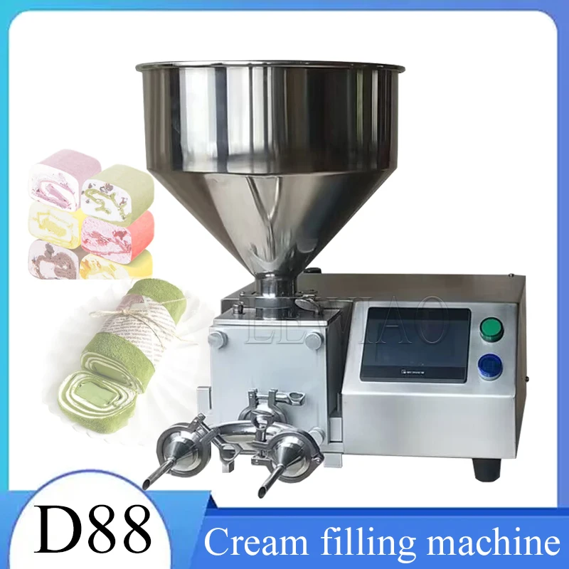  Upgrade LCD Panel Donut Jam Injection Machine Bream Cream Cream  Cup Cake Filling Machine