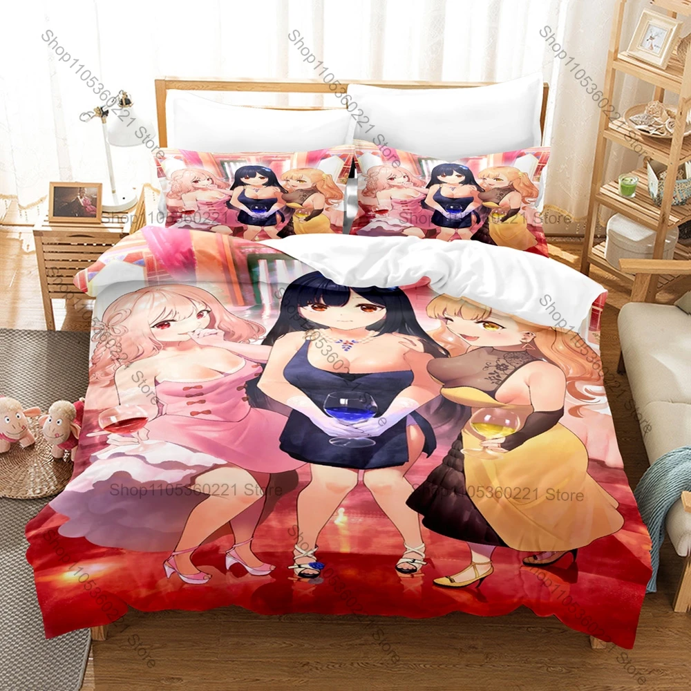 Cool Funny School Romantic Comedy Anime My Life as Inukai-san’s Dog Bedding Set 1 Duvet Cover + 2 Pillowcases HD Print Bed Linen