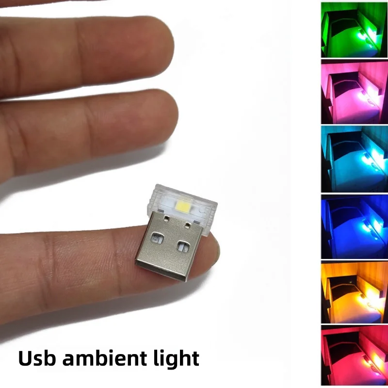 

Car USB Atmosphere Light LED Colorful Night Light Without Modification Car Atmosphere Light Decoration Car Indoor Home