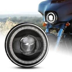 7 inch Led Headlight Motorcycle 7'' led Turn Signals DRL Angel Eye Led Headlamp For Harley Davidson Harley Street Glide Fat Boy