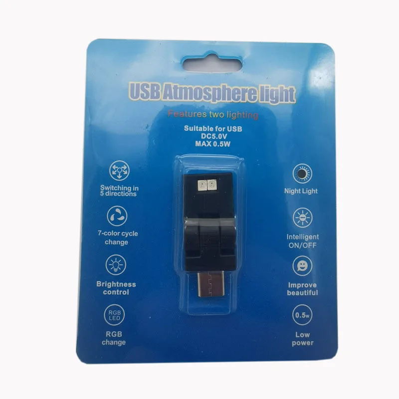 TPYE-C LED Smart Laptop-Tastaturbeleuchtung Heim- und Bürodekoration Nacht-LED-Atmosphärenlampe Mini-LED-Autoinnenbeleuchtung Notfallbeleuchtung