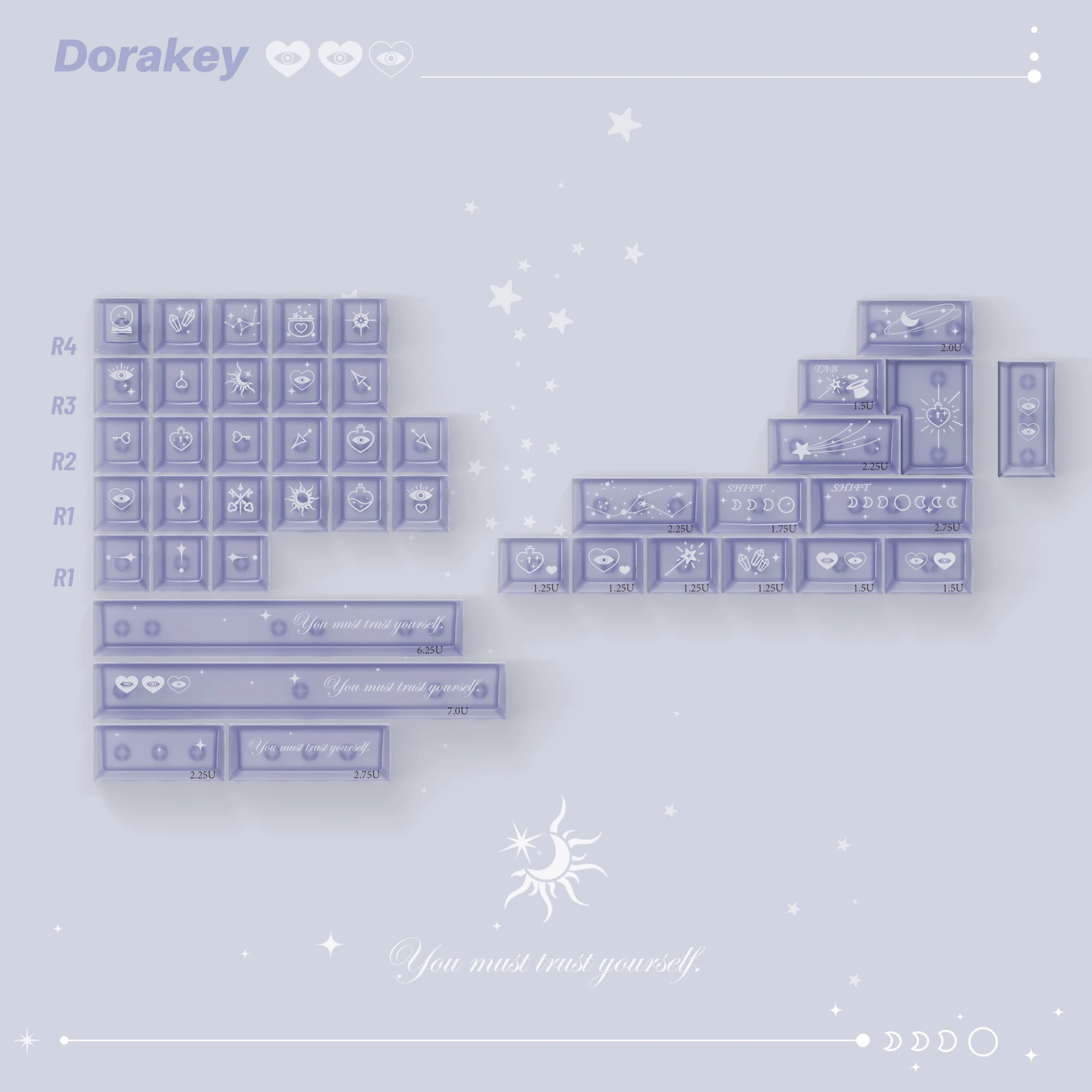 Magic experimental keycap/original height PBT mechanical keyboard/magnetic axis wooting