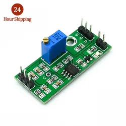 LM393 Voltage Comparator Module Signal Waveform Adjustable High Low Level/Load Drive Dual Channel 4.5-28V High Voltage Module