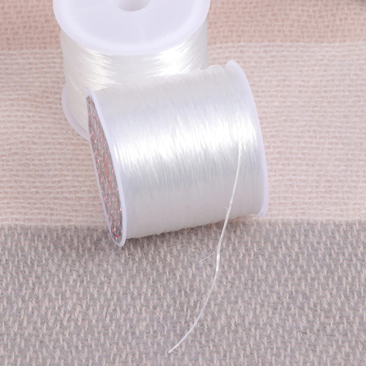 

2 Rolls 60M/Roll 0.8Mm White Elastic String For Jewelry Making Crystal Bracelet Necklace Craft Diy Elastic Rope Beading Thread