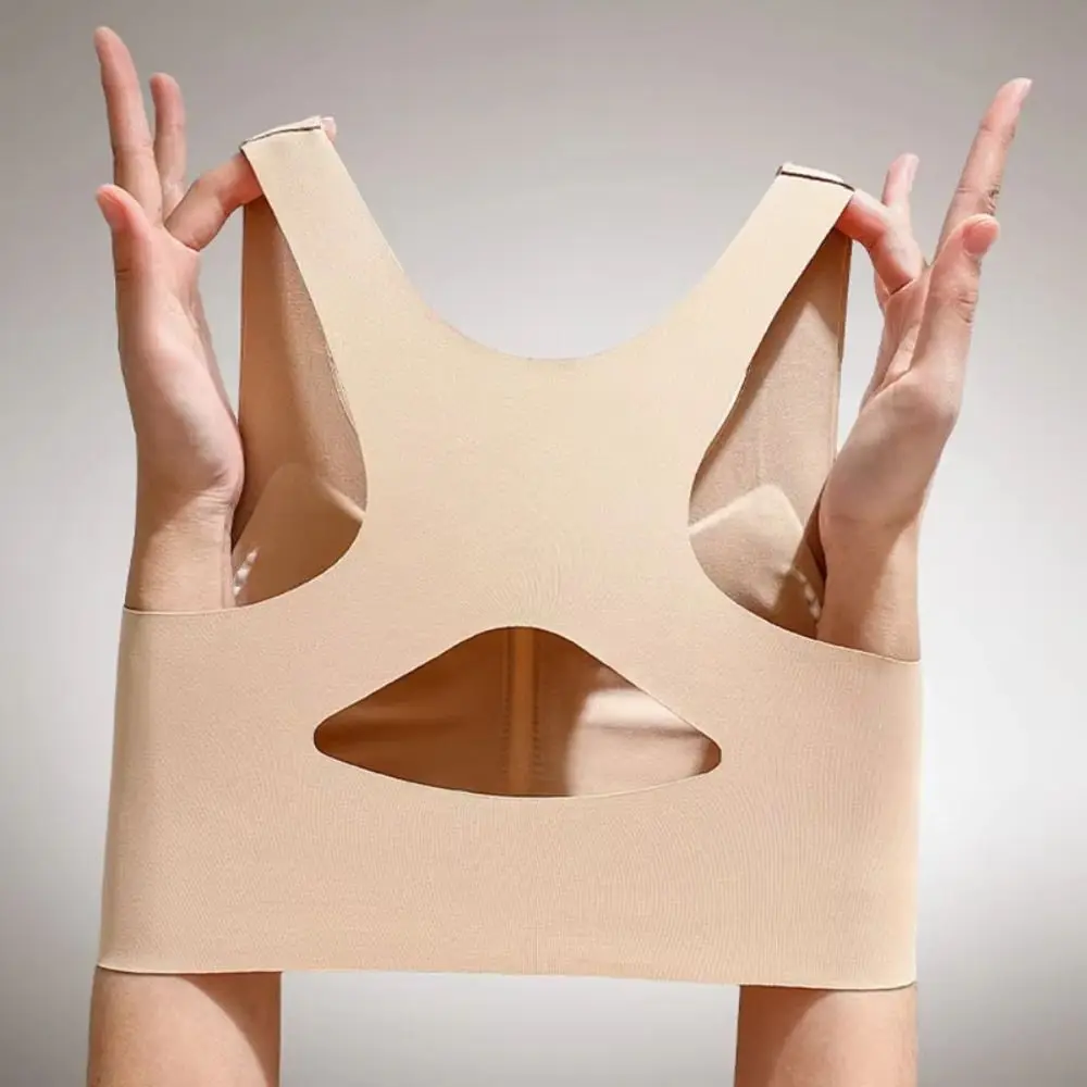 

Бюстгальтер-корректор осанки 2-в-1: регулируемый, ударопрочный, с передней застежкой, однотонный, с широкими бретелями, бесшовный, для женщин