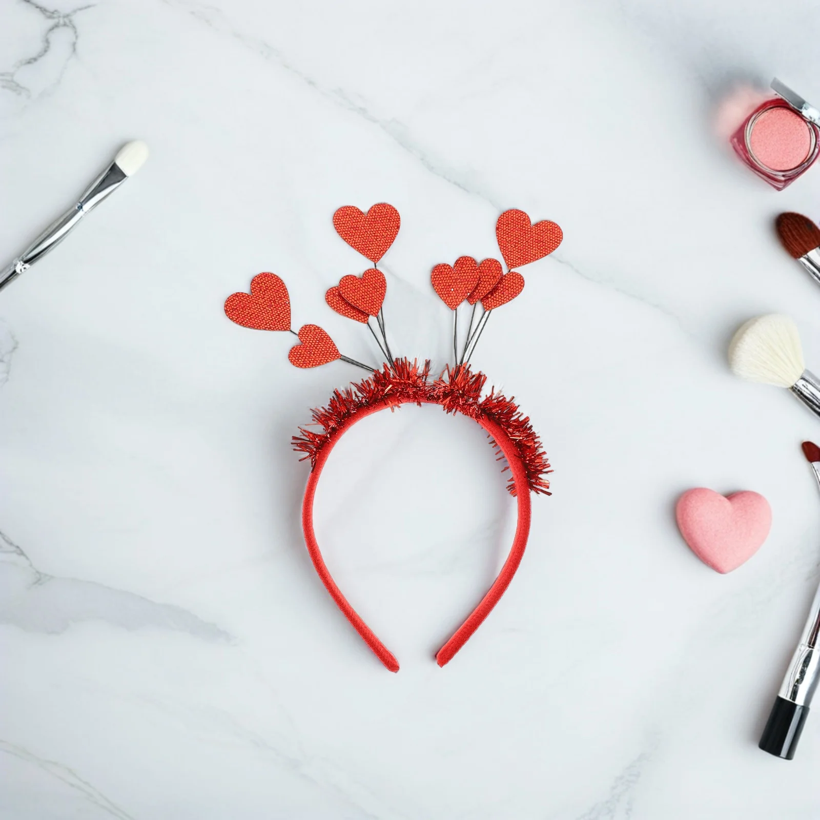 

Heart Hair Hoop Felt Cloth Black Creative Lightweight Comfortable Valentine Birthday Accessories Headband Scarf