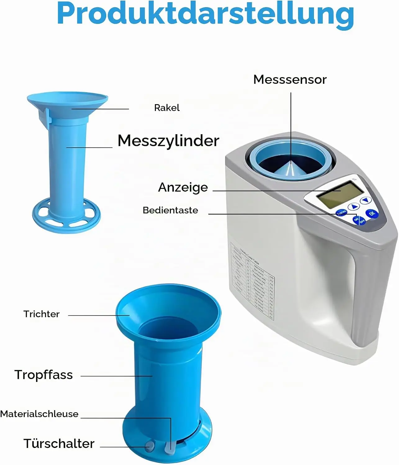 Digital Grain Moisture Meter Wheat Corn Rice Moisture Tester 24 Grain Types Agricultural Tester LCD Display Fast Accurate Measur