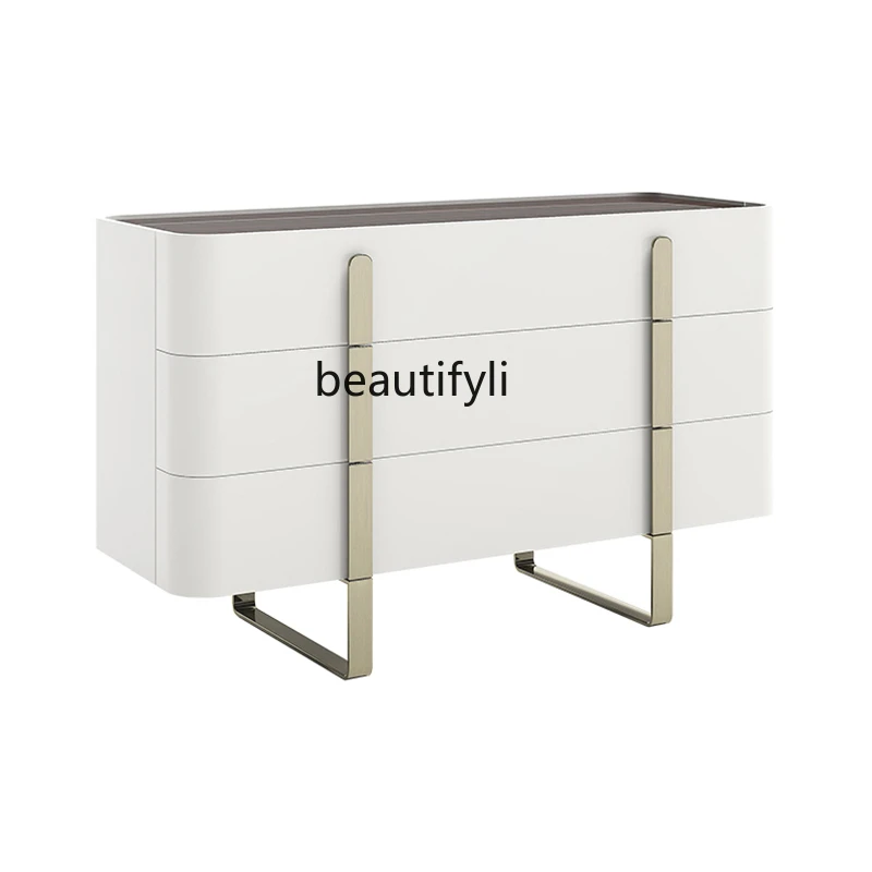 

Light Luxury Makeup Table Simple Small Apartment Storage Cabinet Minimalist Nordic Connected Cabinet Bedroom Dressing Table