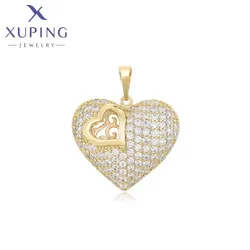 Xuping Jewelry New Arrival Trendy Heart Pendant Necklace for Women Girls Exquisite Valentine's Day Gift X000602698