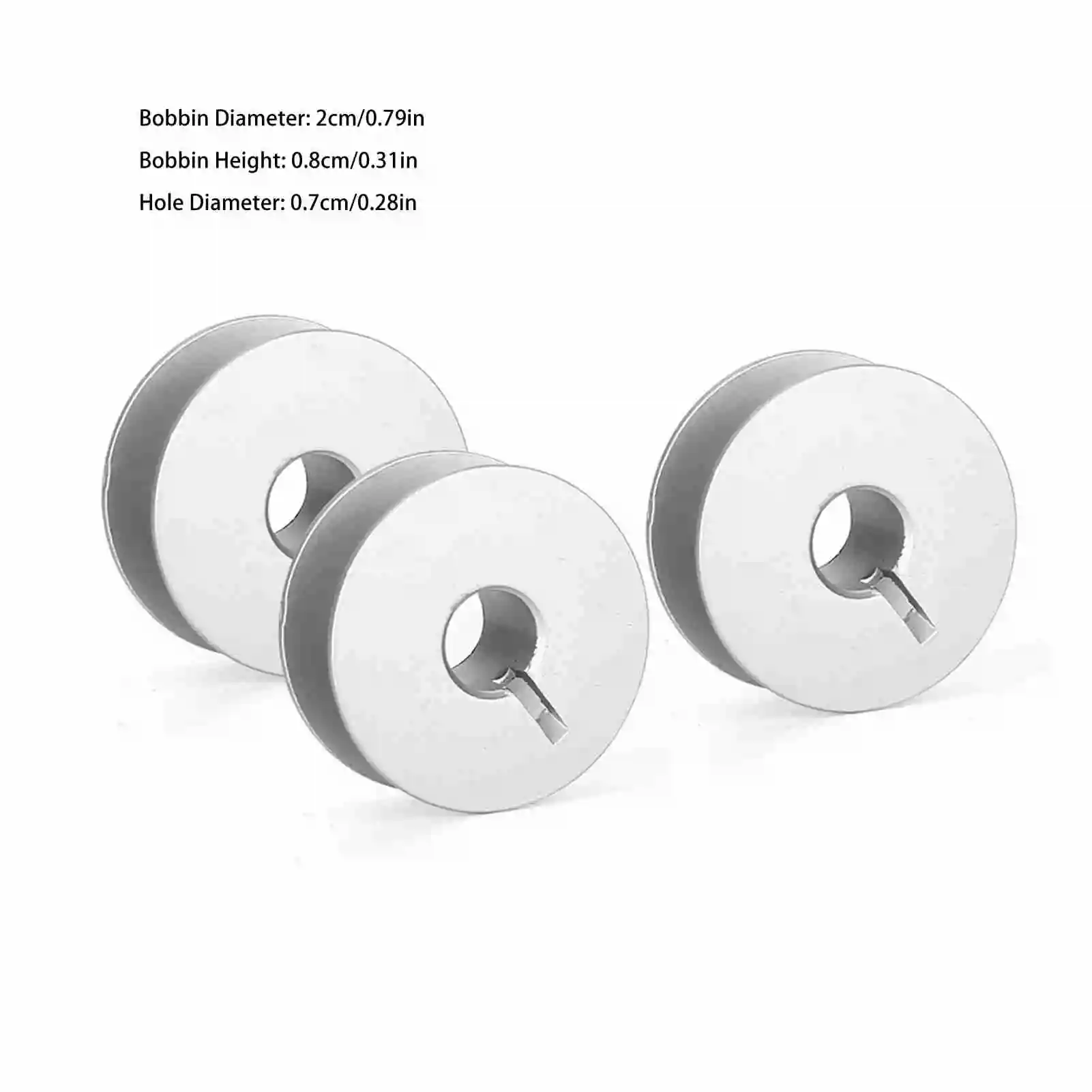 100pcs Sewing Machine Bobbin Thread Bobbin 55623A Aluminum Bobbins Slotted for Industrial Sewing Machine Parts view 5