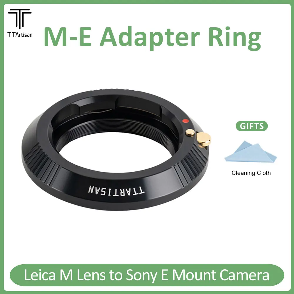 

TTArtisan LM-E Lens Adapter Convertor Adapter Ring for Leica M Mount Lens to Sony E FE mount Camera A7C A7R A7S A7M A6600 A6400