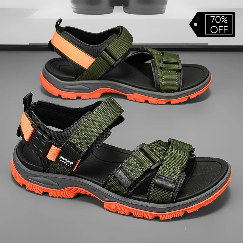 

Летние мужские сандалии, модные пляжные сандалии для отдыха, легкая обувь для мужчин, новые удобные повседневные сандалии для улицы