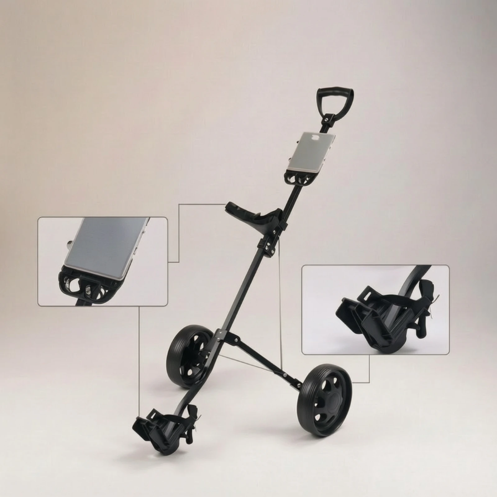 two-wheel-golf-cart-foldable-2-wheel-golf-cart-sturdy-portable-for-golfers-golf-course