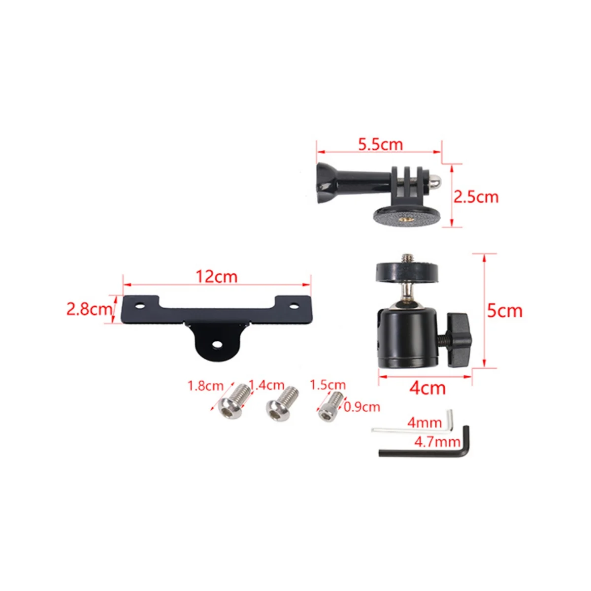 Action Camera Mount Holder for 2021-2022 Ford Bronco Accessories Hood Trail Sights Side Release Handle Mounting image 2