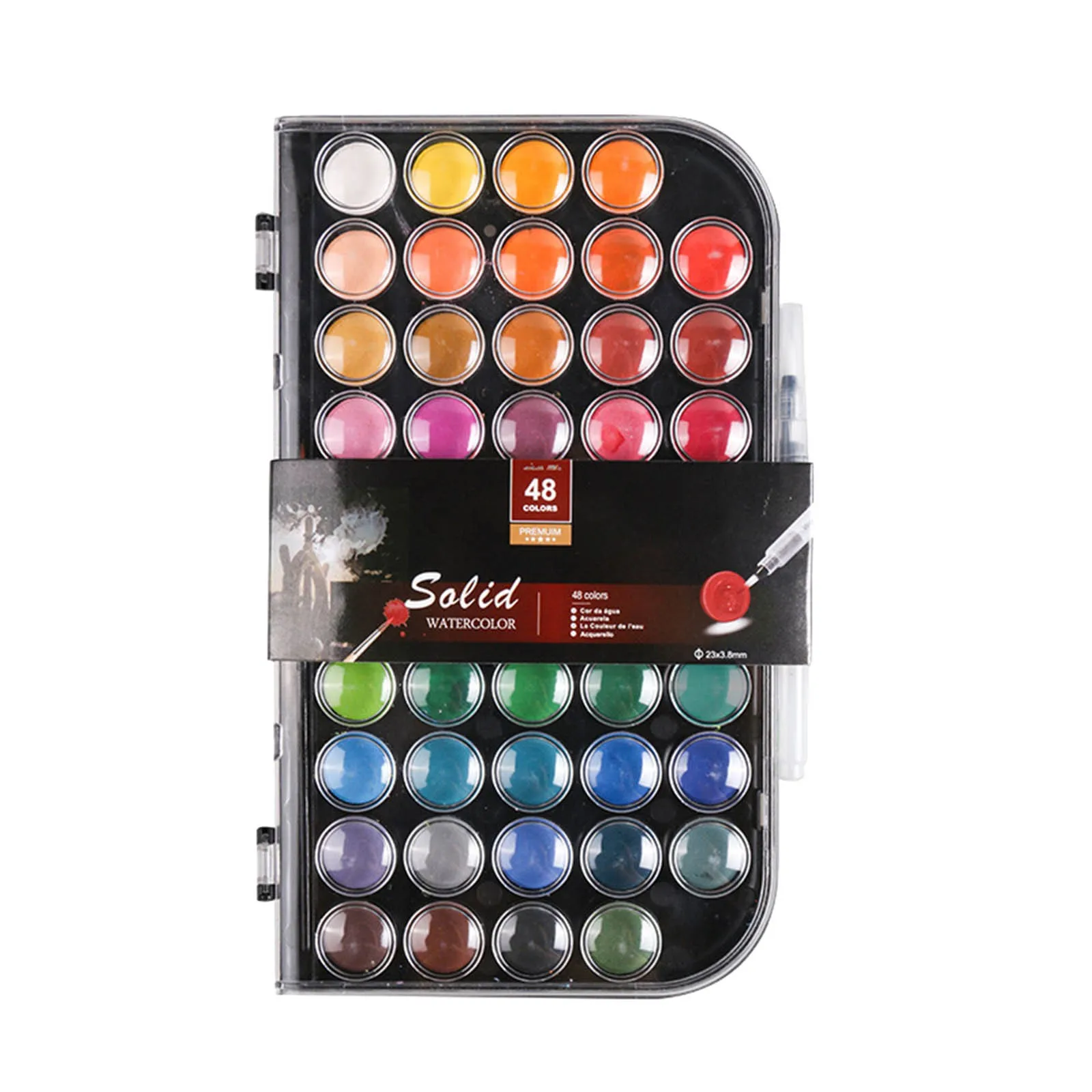 Wax Remover for Wax Pot Water Color Paint Set Of 48 Art Watercolor Painting Supplies With 2 Paint Brushes Valentines Kids Bags