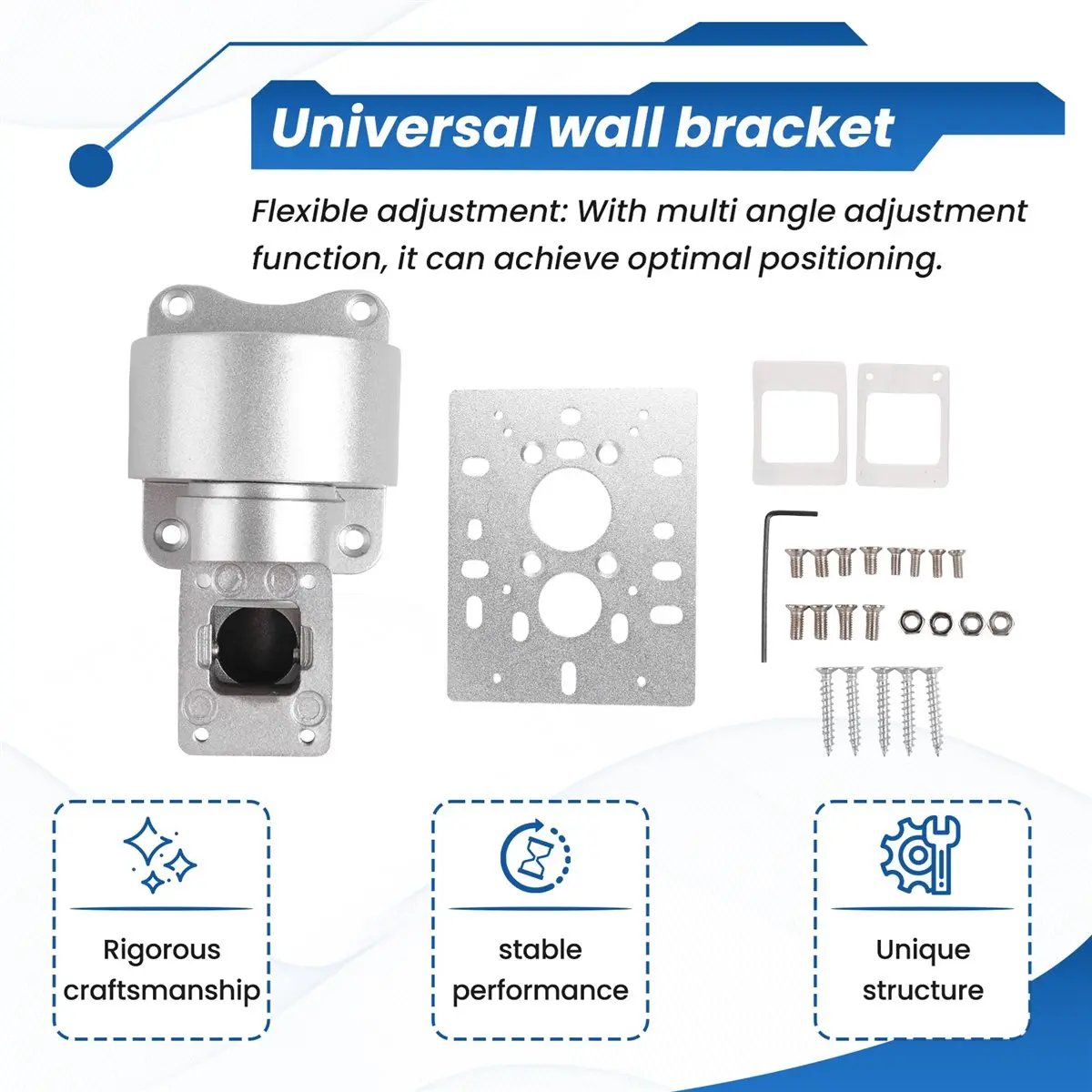 #85L Wall-Mounted Bracket Face Recognition Machines Access Control,Face Recognition Machines,(Silver)