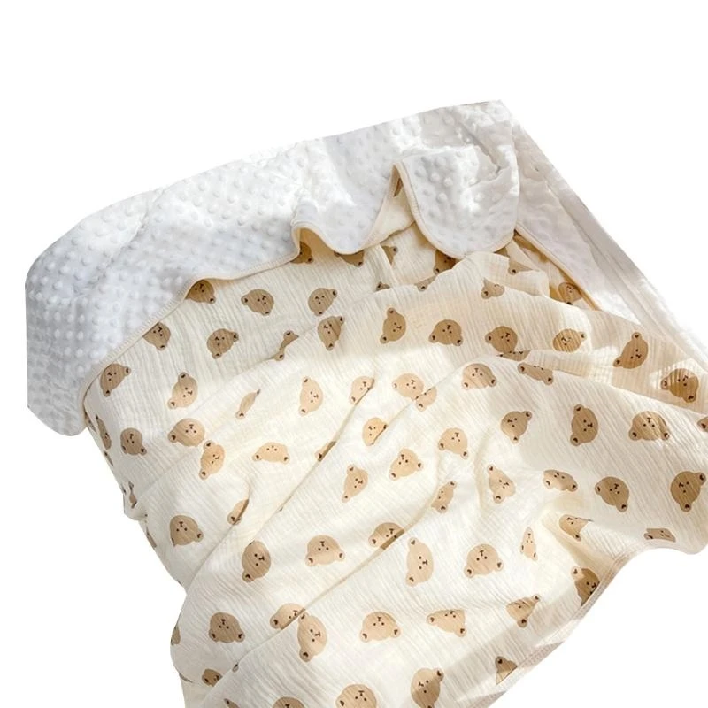 

Y4QA Infant Swaddling Blanket Newborn Shower Blanket Wrap Sleep Blanket Unisex for Babies Boy Girl Outdoor Wrap Crib Bedding