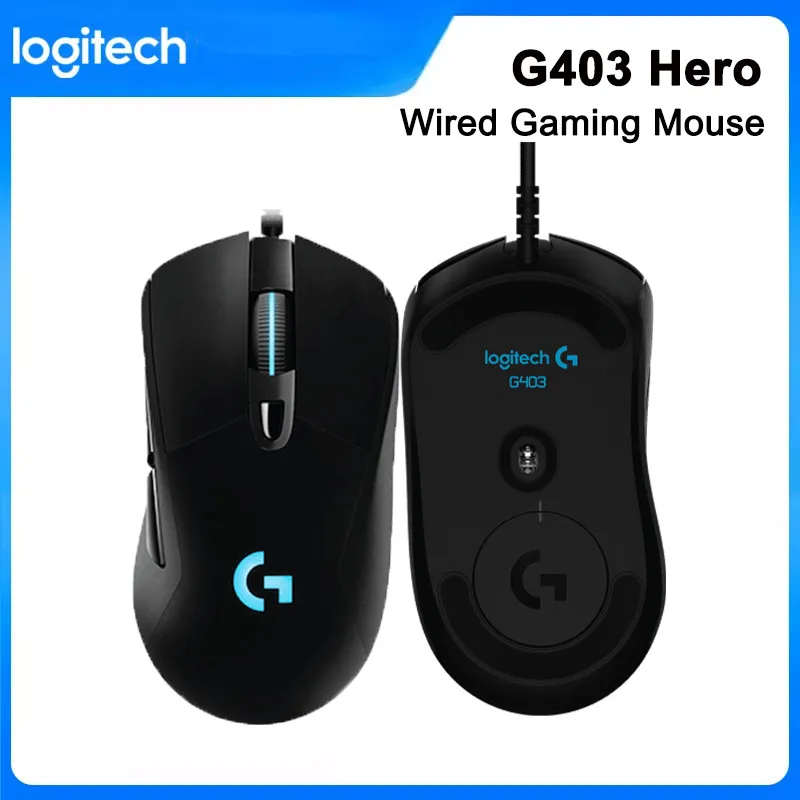 

Logitech G403 Hero Wired Gaming Mouse 16000 DPI Wired Mice 6 Programmable Buttons For Laptop PC Gamer Home Office