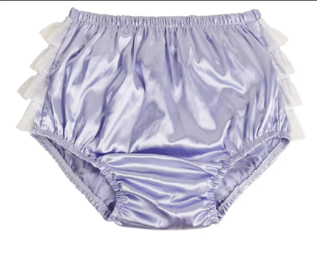 

Multicolor Fashion Adult Giant Baby Sexy Girl Light Purple Satin Lining Sissy Role Play Makeup Ball Maid Crossdressing Gothic