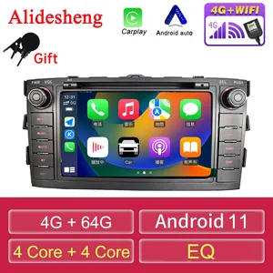 Rádio de carro Android para Toyota Auris, E150, Corolla, 2006-2012, leitor multimídia, navegação GPS, Carplay, Auto Stereo, 2Din 10 principais vendas central multimidia corolla 2011 - №5
