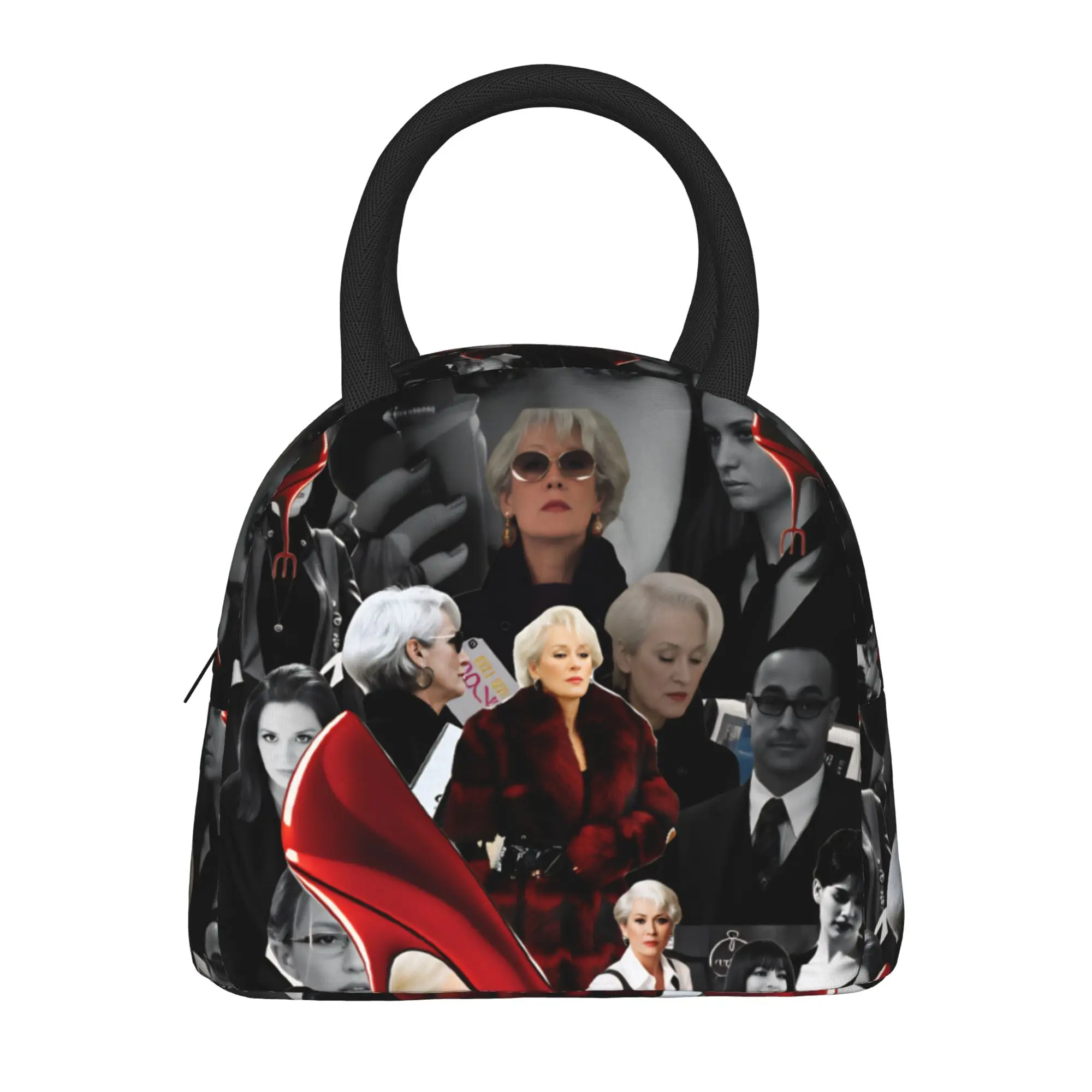 The Devil Wears Pradad Lunch Bag Film Lunch Box For Girls Picnic Portable Zipper Cooler Bag Waterproof Designer Tote Food Bags