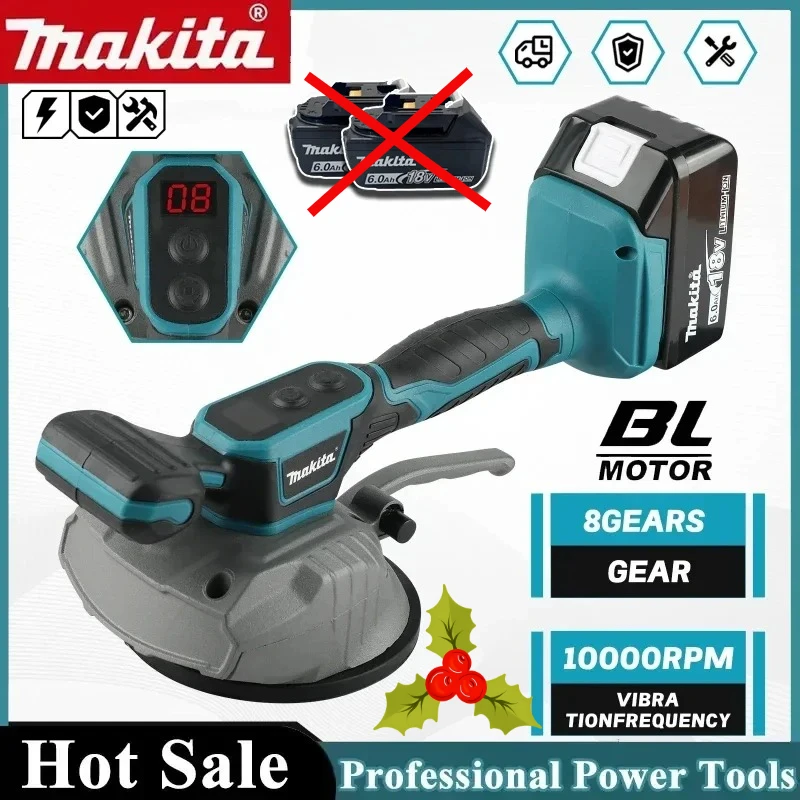 

Плиткоукладочная машина Makita с 8-ступенчатой регулировкой скорости, высокой производительностью для укладки настенной и напольной плитки, инструмент для домашнего ремонта, 18В