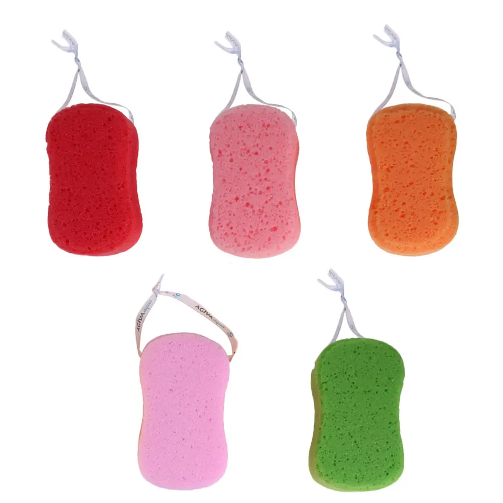 

5pcs Bath Sponge for Shower Body Cleaning Sponges Algae Bathroom Relaxing Premium Materials Rich Foam Exfoliation Massager