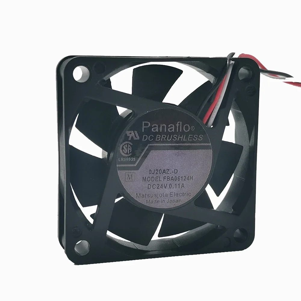 Original Panasonic FBA06124H DC24V 0.11A 6015 6cm 60*60*15MM 3-wire inverter cooling fan